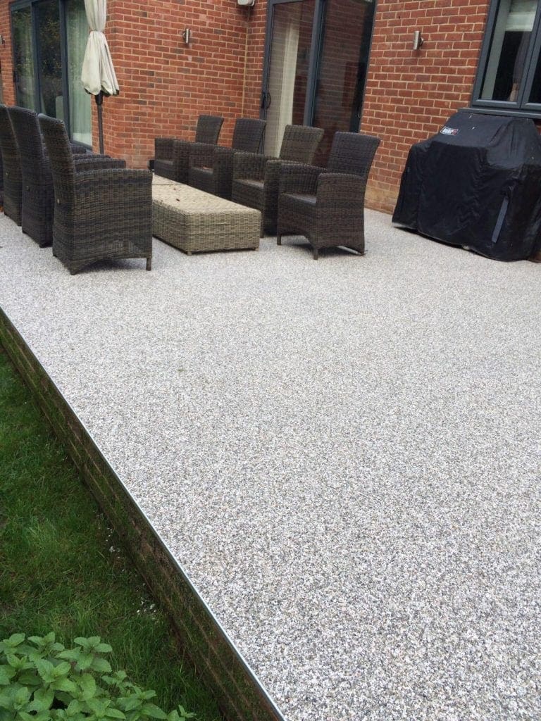 bonded resin patio surface